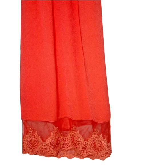 Tobi NWT Coral Lace Renesmee Midi Bohemian Tank Dress Size XS - Picture 4 of 8